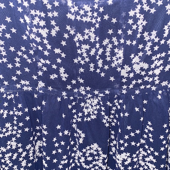 VERA WANG PRINCESS Juniors Navy Blue Star Print A-Line Dress 1 - Picture 3 of 9